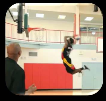 PLAYER catches THE BALL DUNK IS