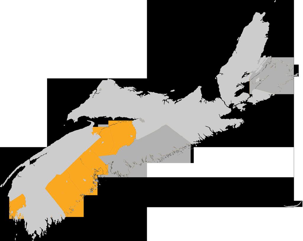 District Municipalities Many of Nova Scotia s counties are incorporated as municipalities. These municipalities are sometimes called municipality of the district of.