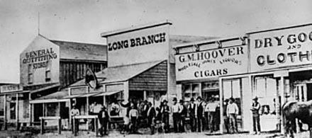 Continued from page 1 The Long Branch Saloon. From about 1874 until 1885, the Long Branch Saloon was a well-known saloon in Dodge City, Kansas.