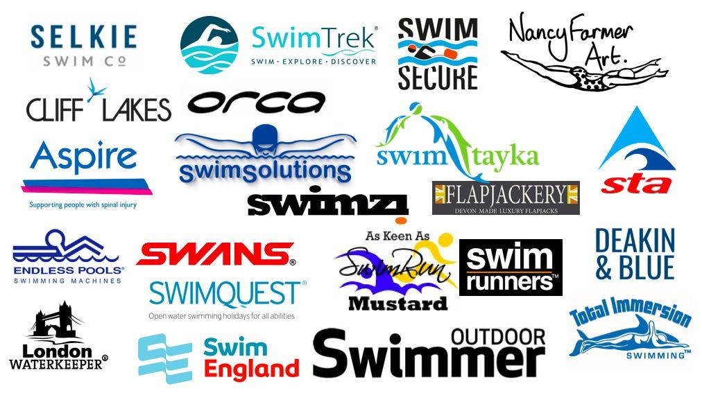 Outdoor Swimmer Show - Exhibitors As Keen As Mustard Aspire Cliff Lakes Deakin and Blue Endless Pools Flapjackery London WaterKeeper Nancy Farmer