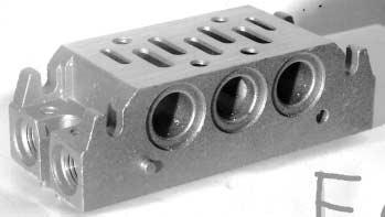 the same manifold. type: SBA1S II GDc T5 Series of single and manifold sub-bases for valves ISO5599/1 size 1.