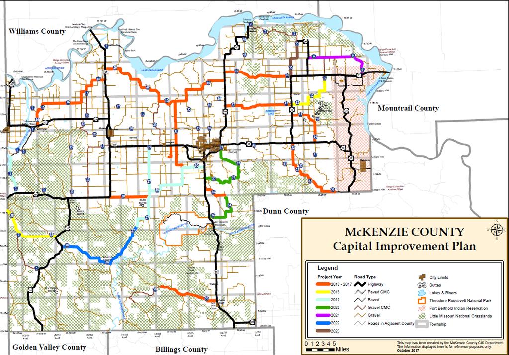 ROADS AND BRIDGES Capital Improvement Plan McKenzie County 2010-2017: Gravel Reconstruction 97