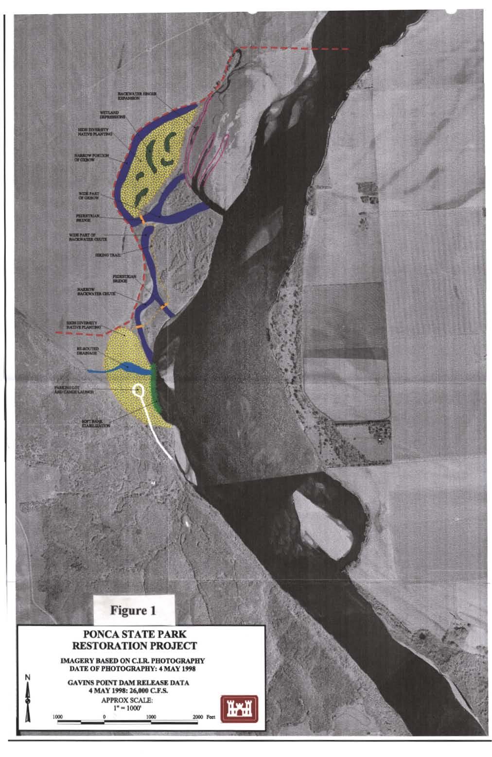 Figure 1 N PONCA STATE PARK RESTORATION PROJECT IMAGERY BAS D ON CLR.