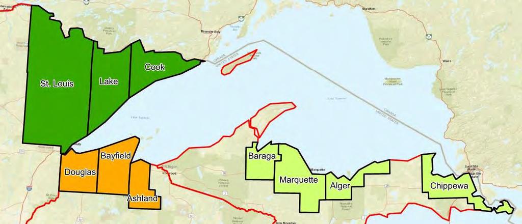 Analyses/Mapping: Grouping Michigan Baraga Marquette Alger Chippewa FRR Meetings fall at the end of a multi-year study including
