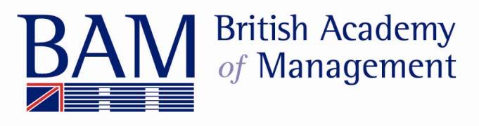 BAM2013 Joining Instructions About BAM The British Academy of Management (BAM) is a learned society dedicated to