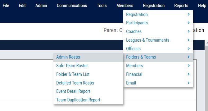 To Print the Official State Roster: After a team is approved, you can print team rosters.
