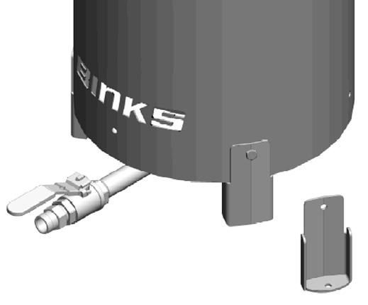 8-00 for 5-, 0- and 5-gallon tanks with ¾ bottom outlets. Includes three 8-005 Leg Kits.