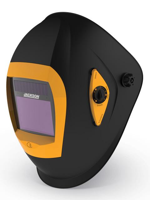 Comfortable, lightweight & superior optics WC-05317 PROMAX 500 (Stealth) Tig >5 Amps Shade Range 5-8/9-13 View Area 98x87mm WC-05311 Promax (Silver) The PROMAX 200 electronic welding helmet is
