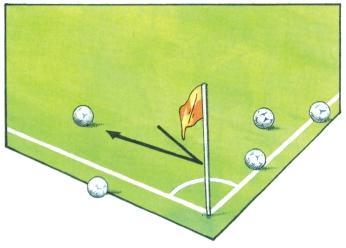 LAW 9 The Ball In and Out of Play Ball Out of Play The ball is out of play when: it has wholly crossed the goal line or touch line whether on the ground or in the air play has been stopped by the