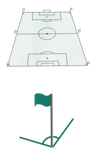 The Field of Play GOAL LINE GOAL AREA CORNER FLAGPOST (compulsory) PENALTY MARK TOUCHLINE PENALTY ARC FLAGPOST (optional) HALFWAY LINE CENTER MARK CENTER CIRCLE TOUCHLINE PENALTY AREA OPTIONAL