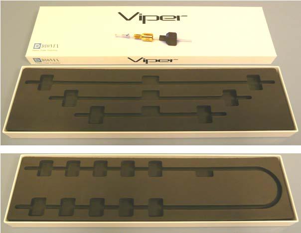 1.5 Viper Capillary Kits and Packaging 1.5.1 Capillary Kits for Single Stacks All UltiMate 3000 RS systems are delivered with a dedicated set of 3 Viper capillaries for system plumbing.