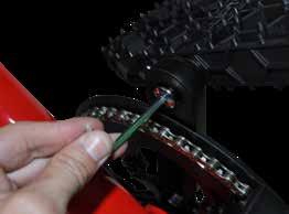 Use the 4mm Allen key to tighten it by rotating it counter-clockwise until