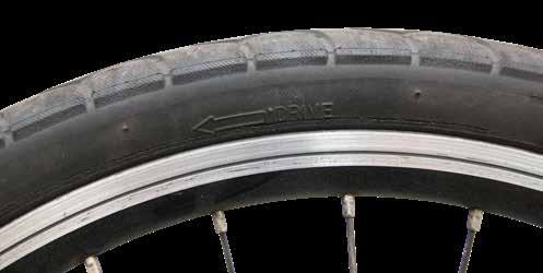 Tires Your bike comes equipped with high-pressure, unidirectional, clincher-style tires.