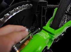 If the chain keeper is contacting the chain or chainring, cycle the drivetrain by hand to identify the point in