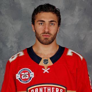 #25 Anthony Greco Position: Right Wing Shoots: Right Born Sep 30 1993 Faribault, MN [24 yrs. old] Height/Weight: 5 10, 172 lbs Draft: Signed to entry-level deal for $667,500 with FLA.