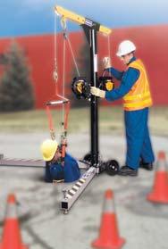 A steel erection application usually incorporates a horizontal lifeline, and stanchions. The system is usually temporary and can be taken from job site to site.