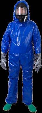 PPE Categories Level A Fully encapsulated suit, with over-gloves and overboots integrated into the suit.