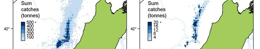Figure 5b: Density (in tonnes) of WCSI commercial hake catches