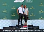 F1 podium where guests can celebrate atop of