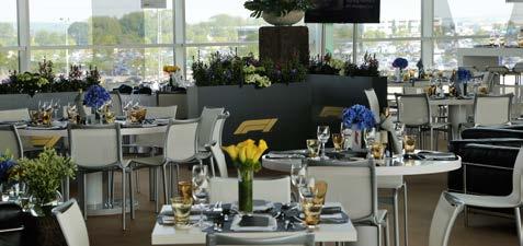 PADDOCK CLUB Experience Silverstone in style and class with the Formula 1 Paddock Club all weekend long with a glass of champagne in hand.
