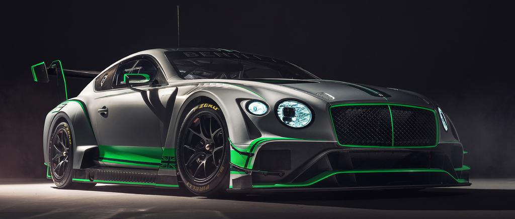The Car: Bentley GT3 Engine Twin-turbo V8, repositioned to the rear of the engine bay Race power approx.: 500 bhp.