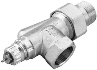 RA-G high capacity valve bodies are used in gravity systems or in pumped one-pipe systems. Versions: straight and angled in sizes from DN 15 to DN 25.
