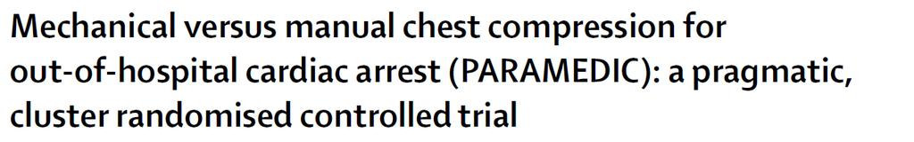 Cluster-randomized open-label clinical trial : EMS-treated