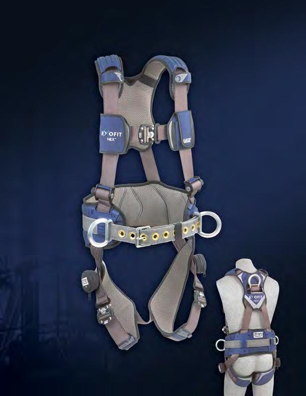 FULL BODY HARNESSES The Ultimate Full Body Comfort Harnesses Protective SHOUlder CAPS Provide protection and comfort when carrying heavy materials.