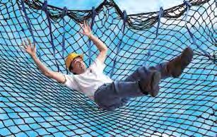 NETTING AND GUARDRAILS PERSONNEL NETS Personnel nets are designed to catch workers in unprotected areas such as bridges, buildings, towers, dams, silos, atriums, shafts, stairwells and skylights.