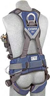 1113218 EXofit NEX global WIND energy HARNESS Aluminum front, back and side D-rings, locking quick connect buckles