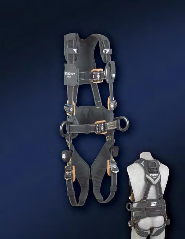 FULL BODY HARNESSES The Ultimate Full Body Comfort Harnesses ExoFit NEX Arc Flash models feature flame resistant and non-conductive construction, making them perfect for use where high voltage