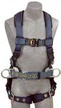 (XLarge) 1108500C Small 1108501C Medium 1108502C Large 1110478C EXOFIT CONSTRUction style HARNESS Back D-rings, sewn-in hip pad and belt with side D-rings, tongue buckle legs.