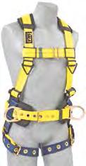 FULL FUll BODY HARNESSES DELTA CONSTRUction STYLE harnesses Made for general construction work, these harnesses have excellent tool-carrying capability, a sewn-in hip pad and removable body belt.