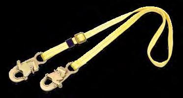 1231016C WEB LANYARD Single-leg with 1" polyester web, adjustable length and snap hooks at each end x 6 ft. (1.