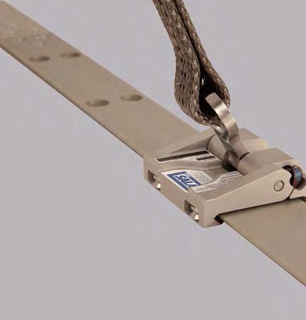 ROOFSAFE LO-PROFILE RAIL LOW-PROFILE SYSTEM WITH HIGH IMPACT. ENGINEERED SYSTEMS Conforms to OSHA and ANSI standards.