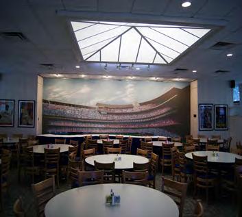 (full-service or cafeteria style; customized menus available) The Stadium Club Lounge, featuring