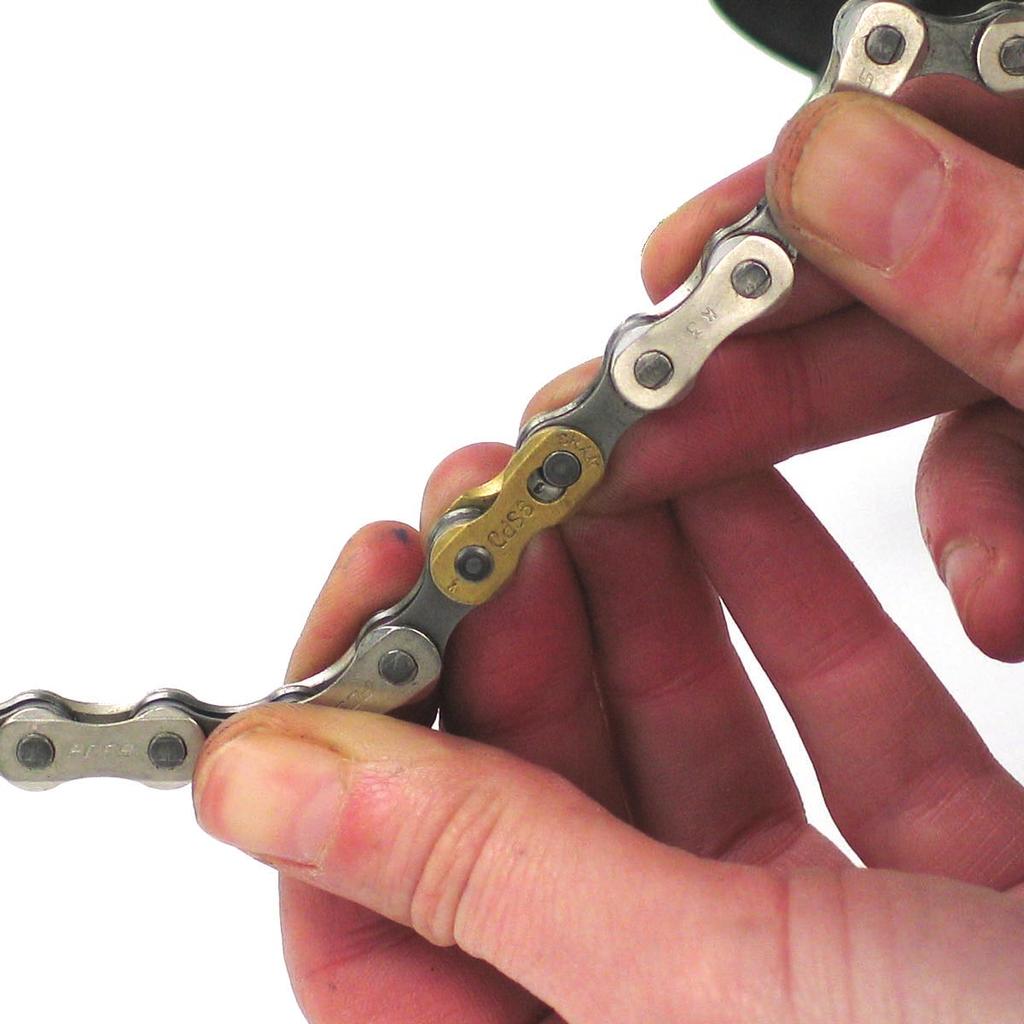 fitting your chain joining your fig 16 a chain with split links Fit your chain next following fig 14.