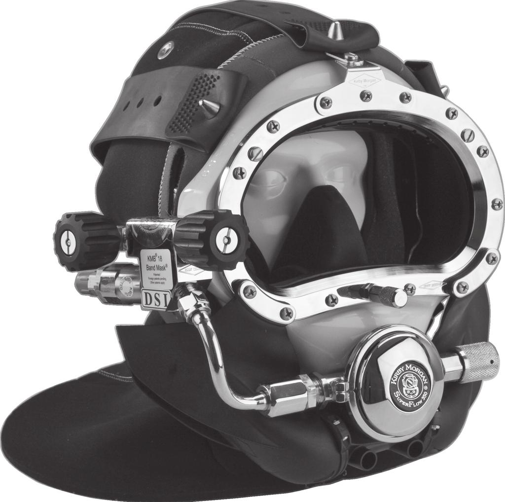 FEATURES OF THE KMB 18 AND 28 Kirby Morgan BandMasks 18 & 28 Steady Flow Valve provides an additional flow of air into the helmet for ventilation and defogging.