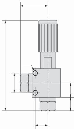 5 μm filtered compressed air, non-corrosive gases or liquids vacuum up to positive pressure of max. 20 bar The micro valve has a 15-turn spindle to fully open from a closed condition.