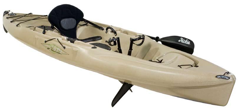 gear closet Hobie Mirage Outback MSRP: $1749 Length-12 1, Capacity-400 lbs. MirageDrive Pedal Kayak www.hobiekayak.