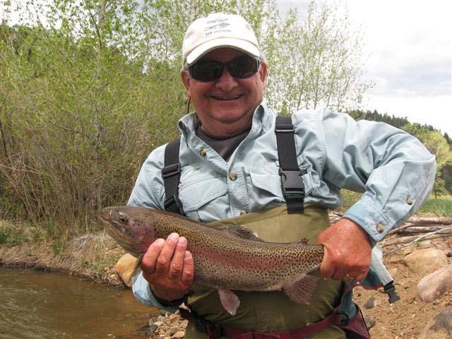 Trout Fishing/Catching In Colorado by Tom Gadacz Beautiful 23 rainbow Gadacz photo I started fly fishing in the Tetons in Wyoming and caught 6 to 12 inch trout.