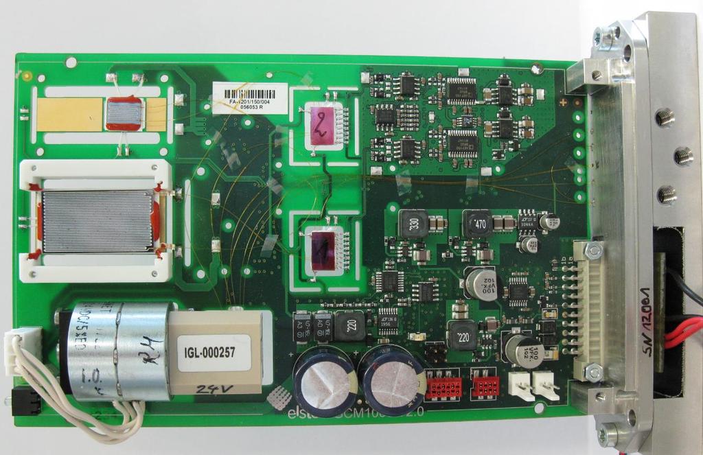 Complete GC module on single PCB 16 GCM1000 concept: - 1 injector,
