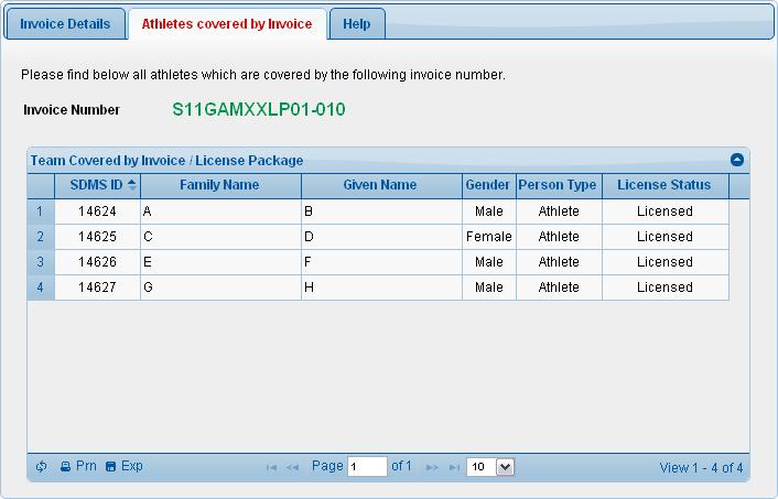 The invoice can be opened, saved, and printed by clicking on the Print Invoice button. Fig 5.