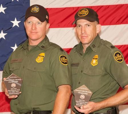 United States Border Patrol Stock Semi-utomatic Pistol First Place Two Officer Team