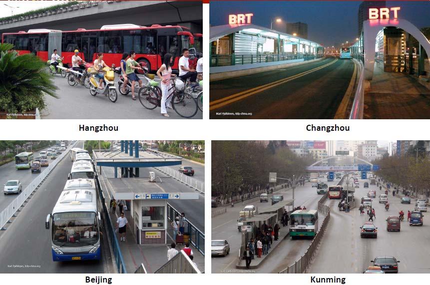 Examples: BRT in China International Experiences