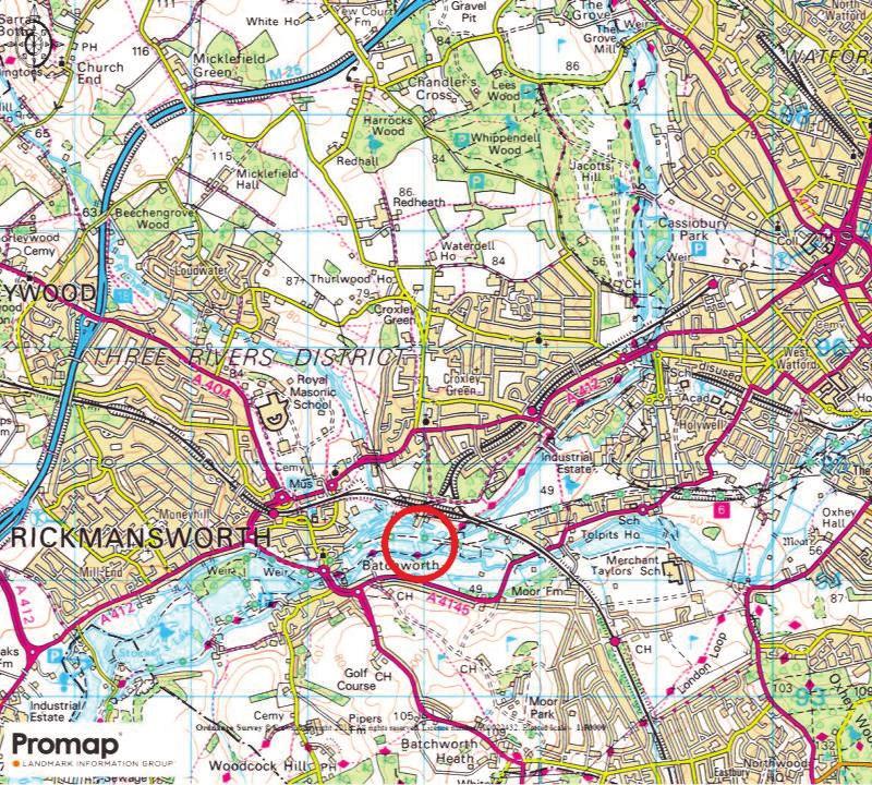 Directions From M25 Junction 18 take the A412 towards Rickmansworth. Follow for 2.3 miles.