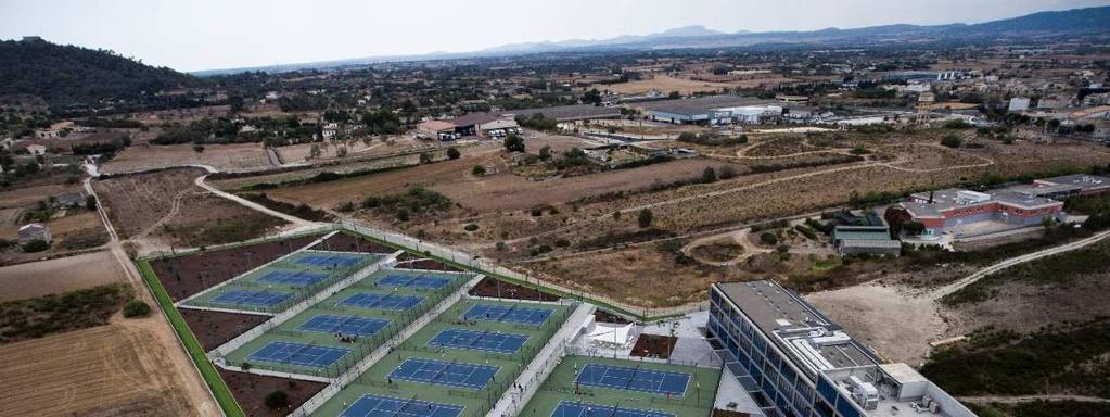 Overview The brand-new sporting facilities created by the Rafa Nadal Academy are equipped with the latest technology and include: 27 tennis courts with different surfaces (clay and greenset), outdoor
