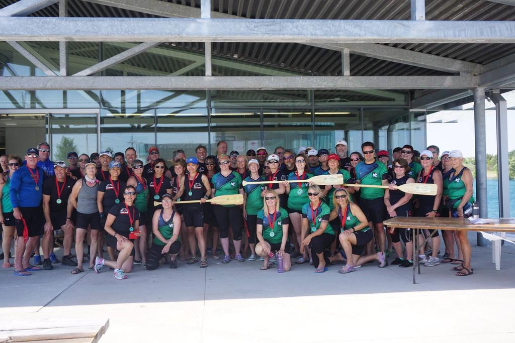 Members of the Warlocks competed at the 11th Annual Toronto Women s Dragon Boat Festival at Heart Lake