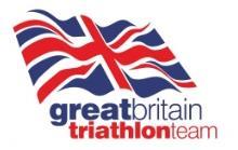 Introduction BRITISH TRIATHLON This policy details the process which British Triathlon will apply to allocate GB quota places to athletes to compete in ITU Triathlon World Cup events (WC), excluding