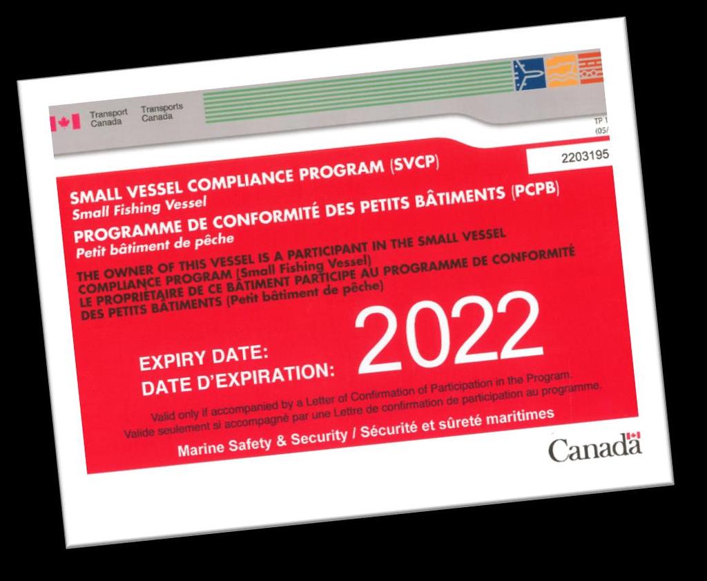 SMALL VESSEL COMPLIANCE PROGRAM FOR FISHING VESSELS NOT MORE THAN 15 GROSS TONNAGE